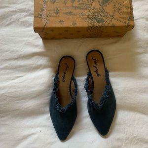 Free people leather new port flats